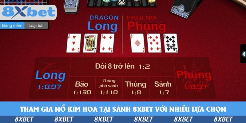 Hướng Dẫn Tham Gia Nổ Kim Hoa Tại Sảnh 8xbet Cho Tân Binh